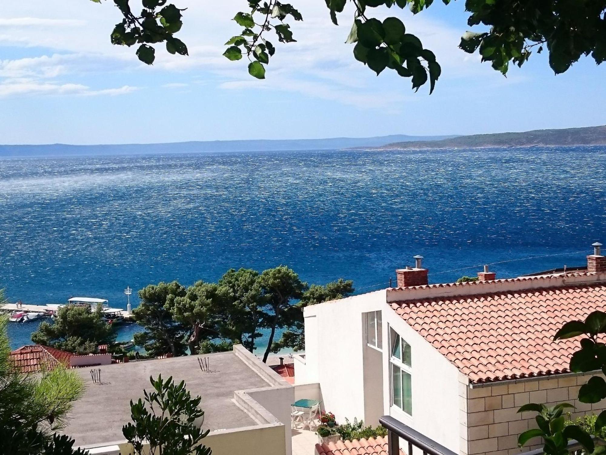 Cozy Apartment With A Balcony And A Sea View Brela Esterno foto